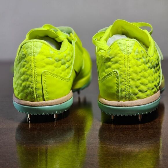 Nike High Jump HJ Elite Track Spikes Shoes Volt Mint Black Women's 6.5 DR992-700 - Picture 6 of 16